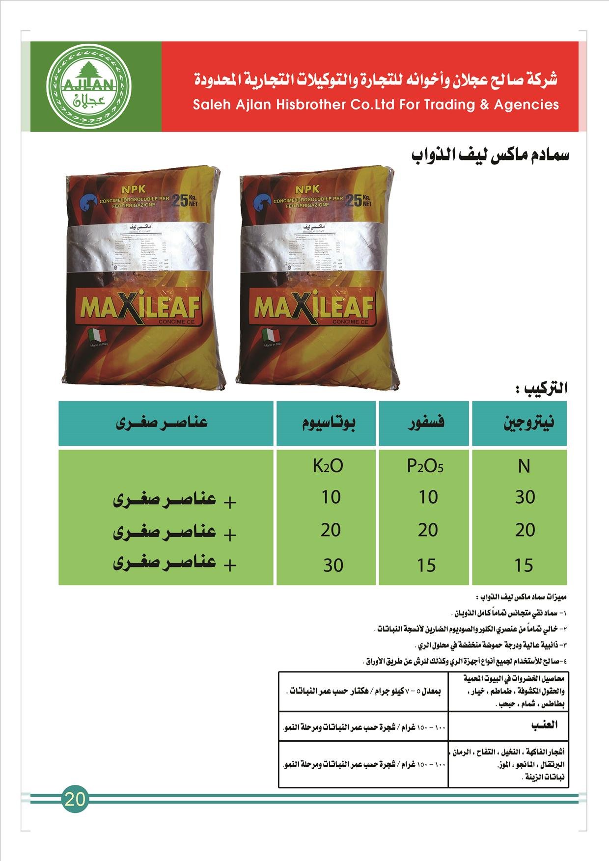 Maxileaf Soluble Compound Fertilizer